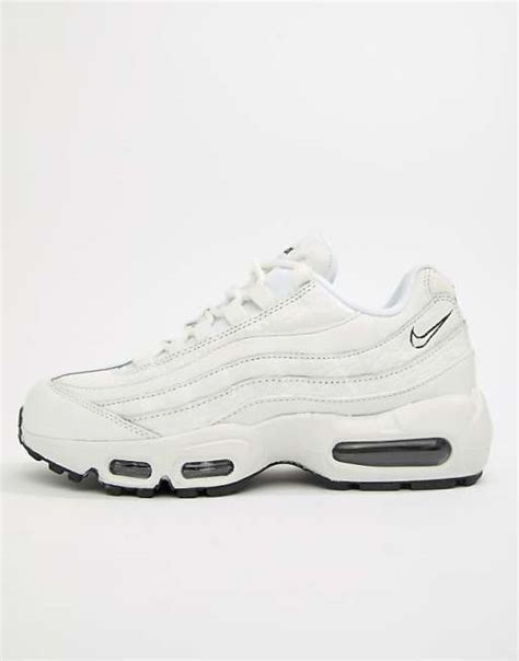 witte leren nike air max